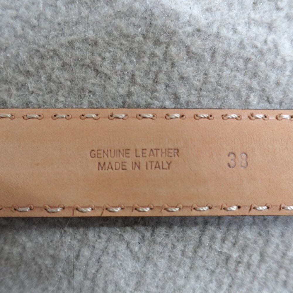 Robert Talbott Belt 38 Brown Solid Lined Dress So… - image 3